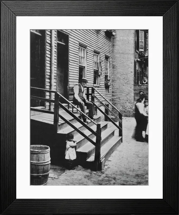 Framed Print : New York Tenement Life Framed Print : New York Tenement Life
