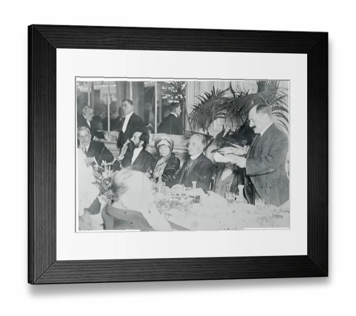 Framed Print : Paul Deschanel and Mademoiselle Rejanee at Banquet Framed Print : Paul Deschanel and Mademoiselle Rejanee at Banquet