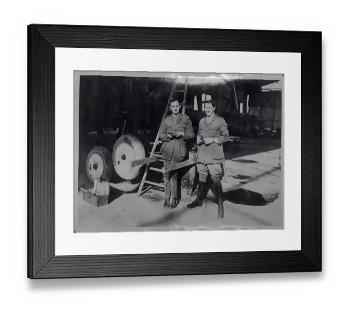Framed Print : Australian Aviators W.A. Townsend and S. Sydney Cotton Framed Print : Australian Aviators W.A. Townsend and S. Sydney Cotton