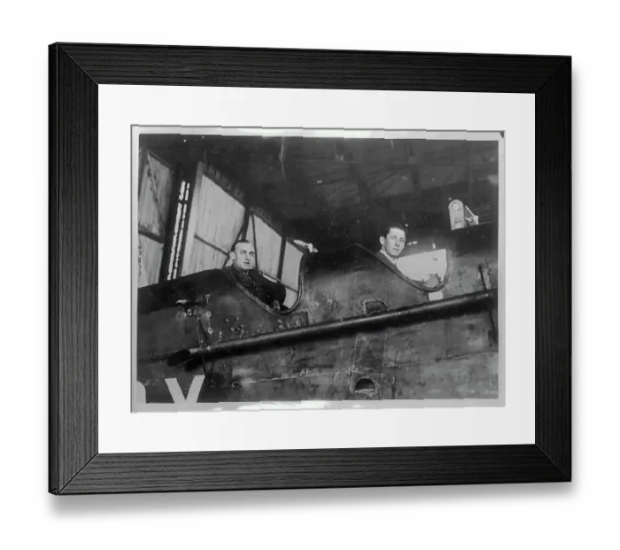 Framed Print : Australian Aviators W.A. Townsend and S. Sydney Cotton Framed Print : Australian Aviators W.A. Townsend and S. Sydney Cotton
