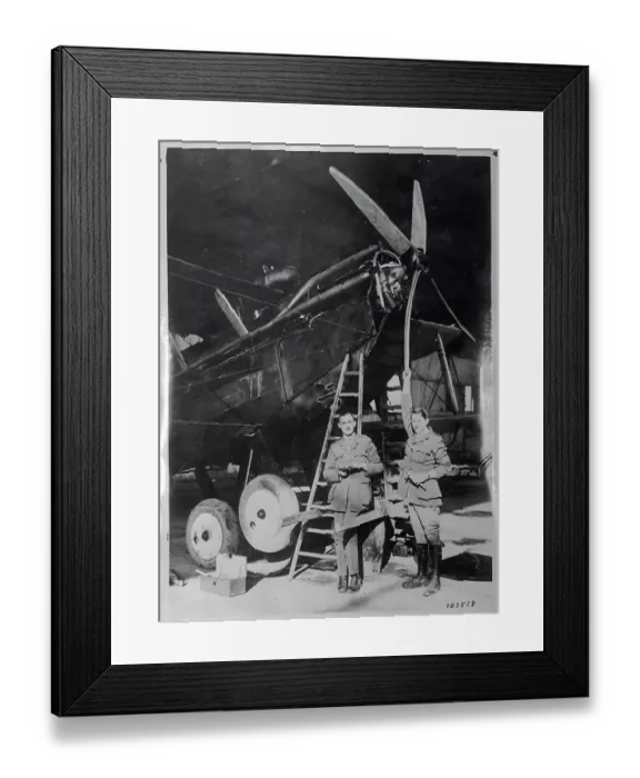Framed Print : Australian Aviators W.A. Townsend and S. Sydney Cotton Framed Print : Australian Aviators W.A. Townsend and S. Sydney Cotton