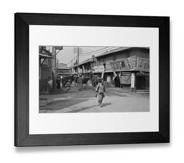 Framed Print : Street Scene In South Korea Framed Print : Street Scene In South Korea