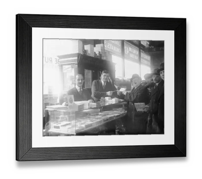 Framed Print : Babe Ruth Selling Cigars Framed Print : Babe Ruth Selling Cigars