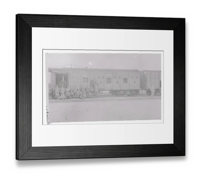 Framed Print : Soldiers Guarding Train Framed Print : Soldiers Guarding Train