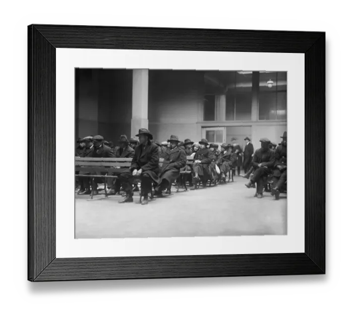 Framed Print : Detainees at Ellis Island Framed Print : Detainees at Ellis Island