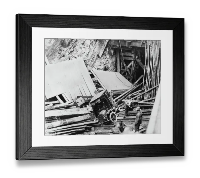 Framed Print : Subway Cave-In Framed Print : Subway Cave-In