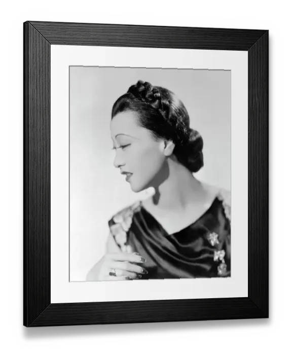Framed Print : Profile of Anna Mae Wong Framed Print : Profile of Anna Mae Wong