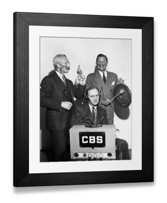 Framed Print : Sound Effects Men Framed Print : Sound Effects Men