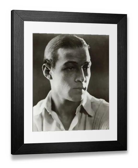 Framed Print : Portrait of Matinee Idol Rudolph Valentino Framed Print : Portrait of Matinee Idol Rudolph Valentino
