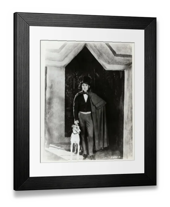 Framed Print : Rudolph Valentino on Stage Framed Print : Rudolph Valentino on Stage