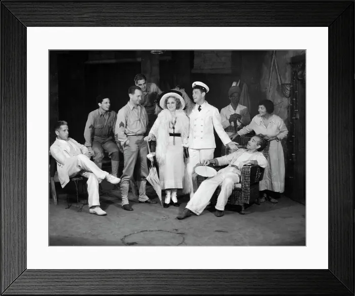 Framed Print : Humphrey Bogart and Sally Rand with Theater Cast Framed Print : Humphrey Bogart and Sally Rand with Theater Cast
