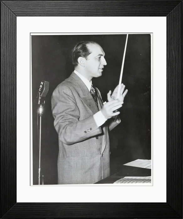 Framed Print : Percy Faith Conducting Orchestra on Set Framed Print : Percy Faith Conducting Orchestra on Set