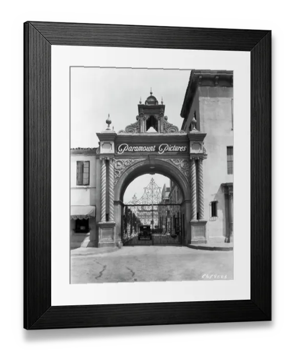 Framed Print : Front Gate To Paramount Studio 1920S