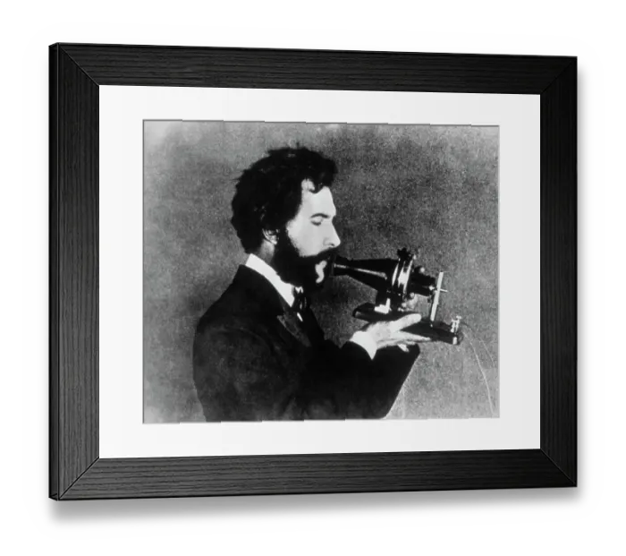 Framed Print : Movie Portrayal of Alexander Graham Bell