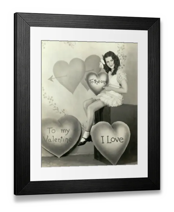 Framed Print : Mary Brian On Valentine's Day