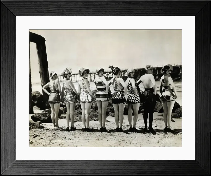 Framed Print : Mack Sennett's Keystone Bathing Beauties
