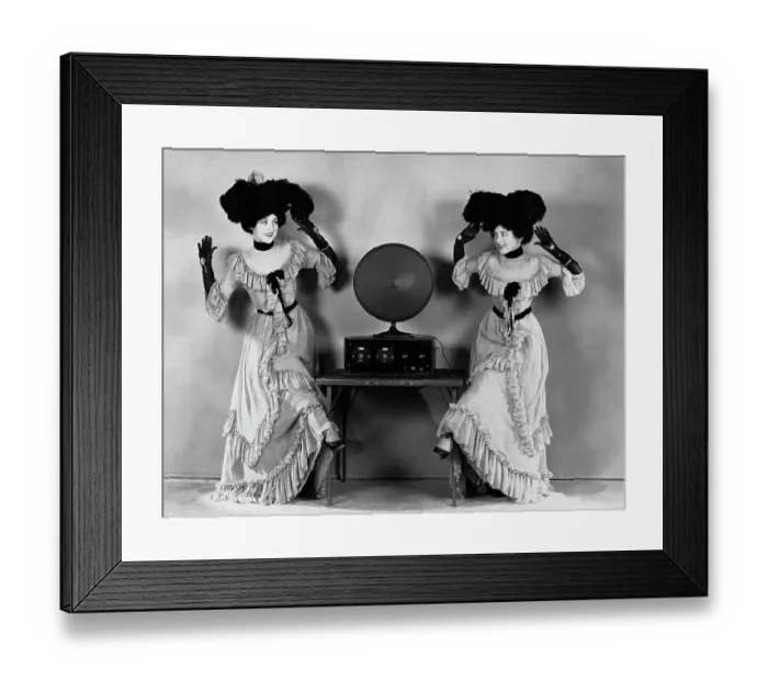 Framed Print : Ladies Practicing Polka Dance Framed Print : Ladies Practicing Polka Dance