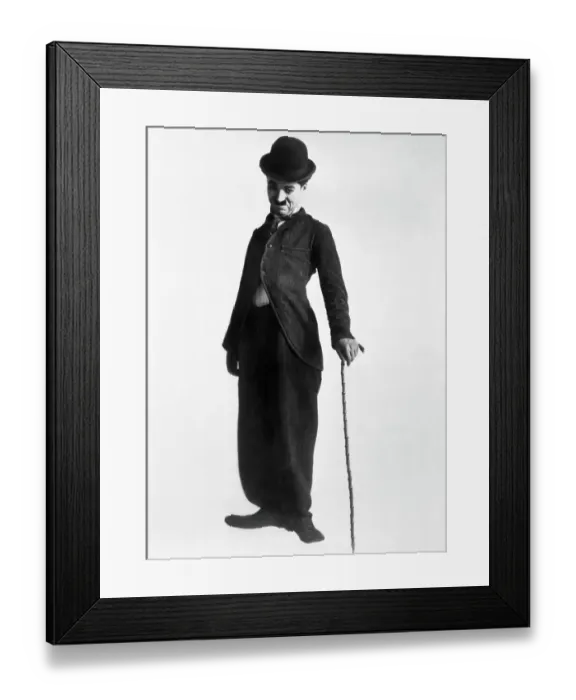 Framed Print : Charlie Chaplin as the Little Tramp Framed Print : Charlie Chaplin as the Little Tramp