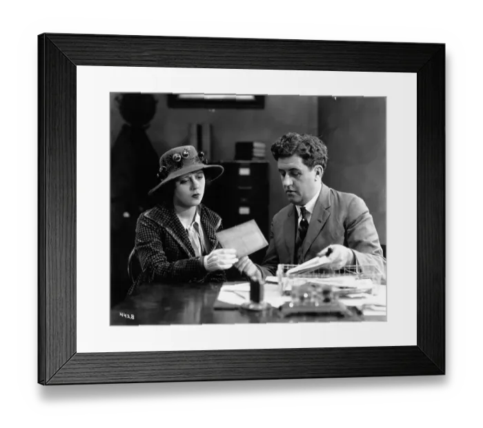 Framed Print : Nell Craig and Ernest Maupain in Film Framed Print : Nell Craig and Ernest Maupain in Film