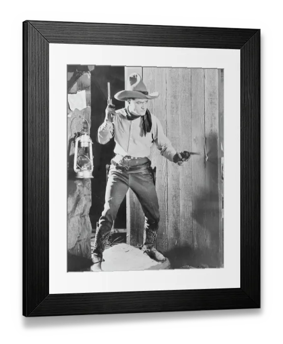 Framed Print : Tom Mix at the Ready Framed Print : Tom Mix at the Ready