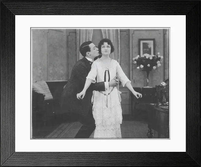 Framed Print : Actors in Parlor Scene from A Corner in Smiths Framed Print : Actors in Parlor Scene from A Corner in Smiths