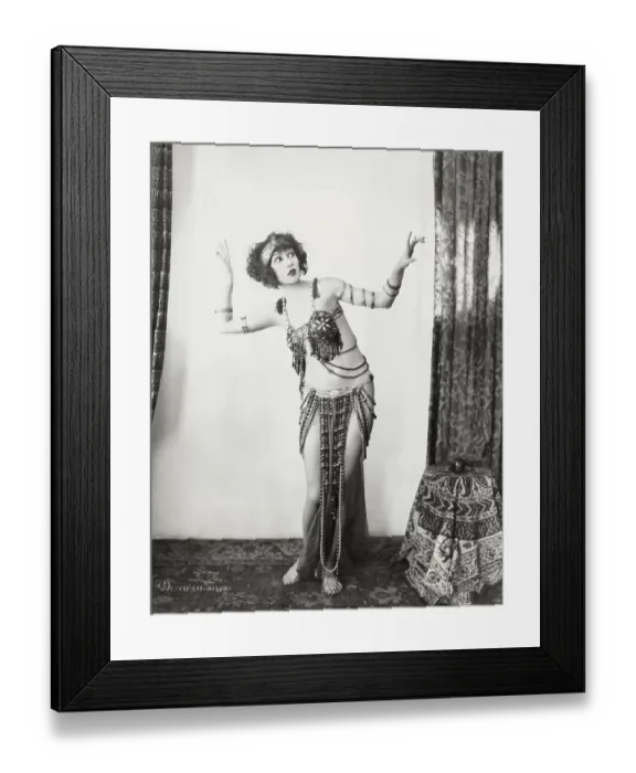 Framed Print : Exotic Dancer Wearing Beads Framed Print : Exotic Dancer Wearing Beads