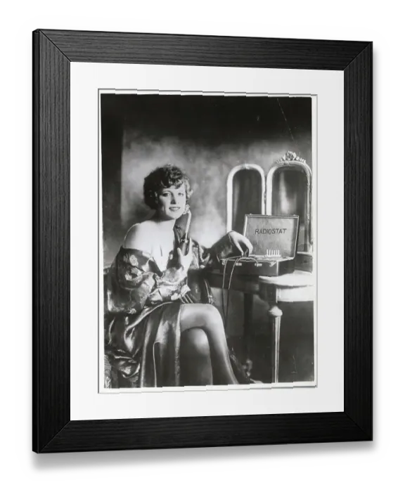 Framed Print : Woman Trying New Invention Framed Print : Woman Trying New Invention