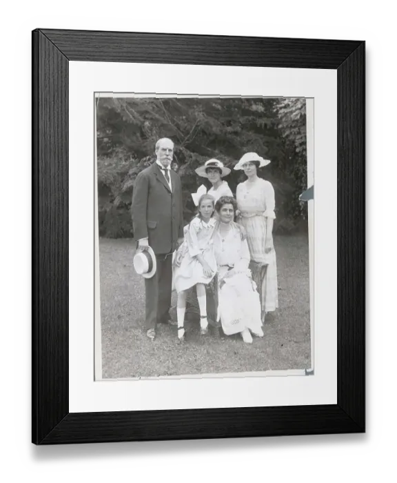 Framed Print : Portrait of Charles Evans Hughes and Family Framed Print : Portrait of Charles Evans Hughes and Family