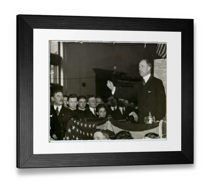 Framed Print : Thomas Lamont Speaking Framed Print : Thomas Lamont Speaking