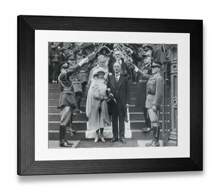 Framed Print : Governor Al Smith and Wife at Warner Wedding Framed Print : Governor Al Smith and Wife at Warner Wedding