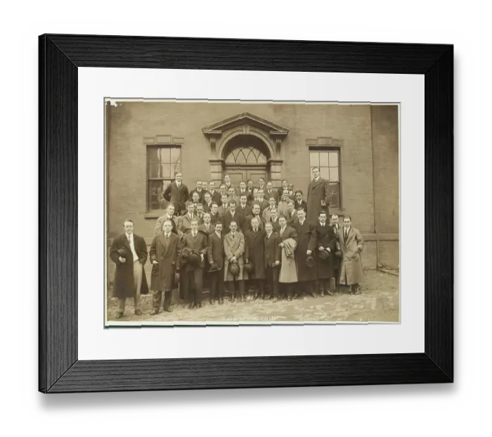 Framed Print : Early Albany Medical College Students Posing as Group Framed Print : Early Albany Medical College Students Posing as Group