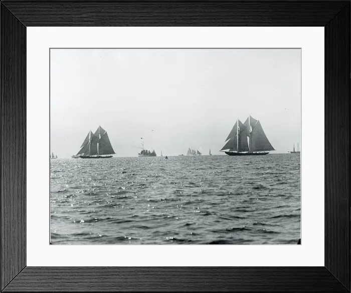 Framed Print : Racing Boats in Water