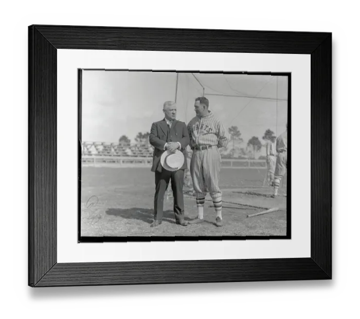 Framed Print : John McGraw with Rogers Hornsby Framed Print : John McGraw with Rogers Hornsby