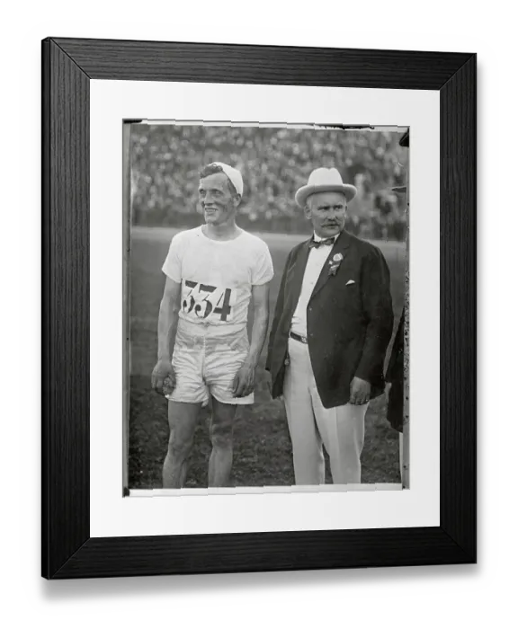 Framed Print : John B. Kelly and Jack Dempsey Talking at Tree Hunt Races Framed Print : John B. Kelly and Jack Dempsey Talking at Tree Hunt Races