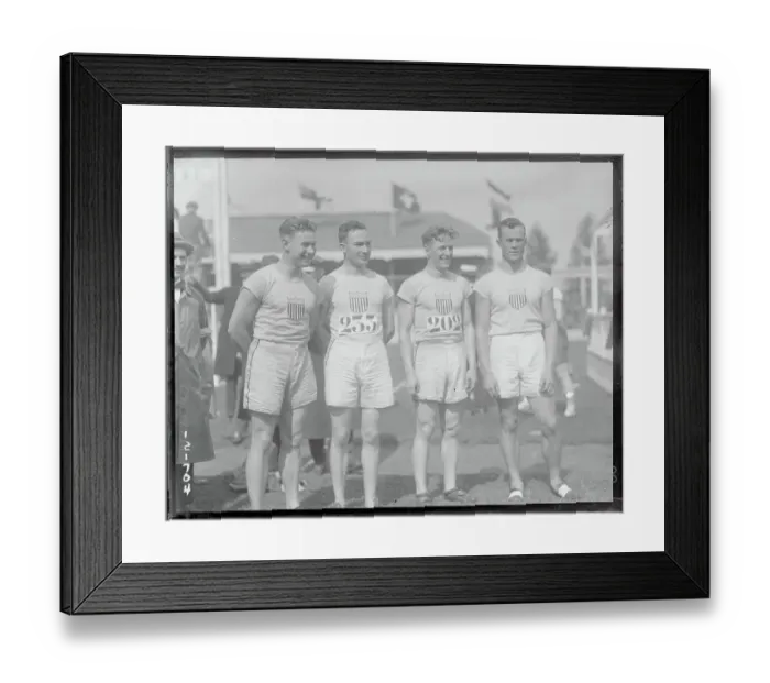 Framed Print : Olympians Posing at Antwerp Framed Print : Olympians Posing at Antwerp