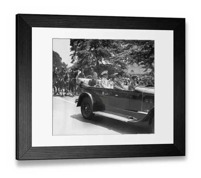 Framed Print : Charles Lindbergh Riding in Procession Framed Print : Charles Lindbergh Riding in Procession