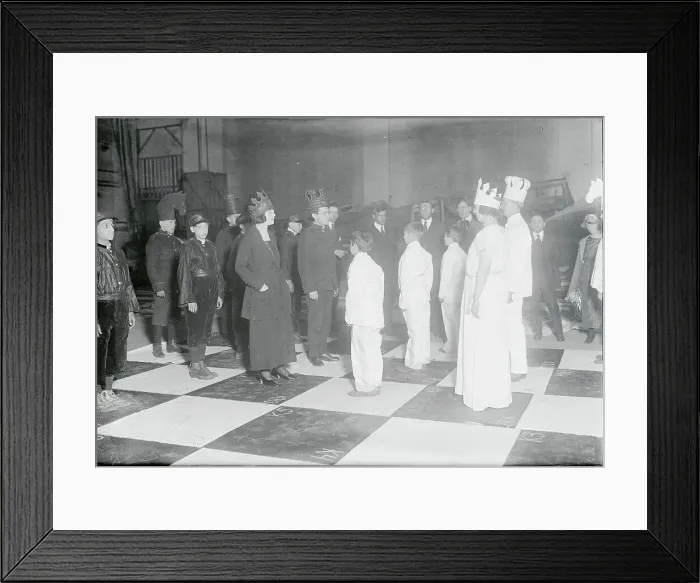 Framed Print : Chess Game Using Human Pieces Framed Print : Chess Game Using Human Pieces
