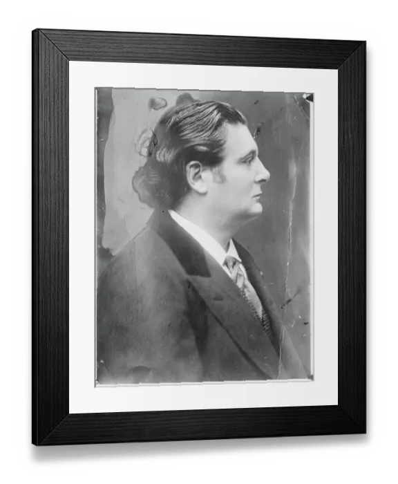 Framed Print : Profile of Orchestra Director Eugene Ysaye Framed Print : Profile of Orchestra Director Eugene Ysaye
