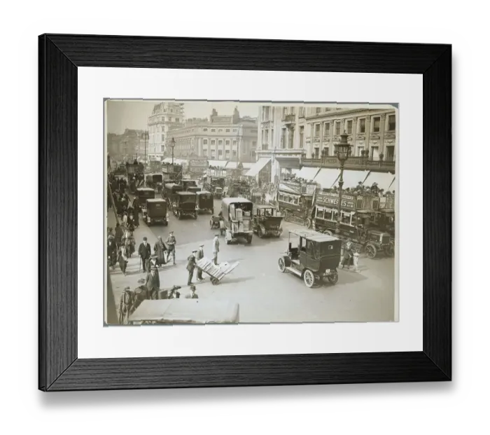 Framed Print : Busy London Street Framed Print : Busy London Street
