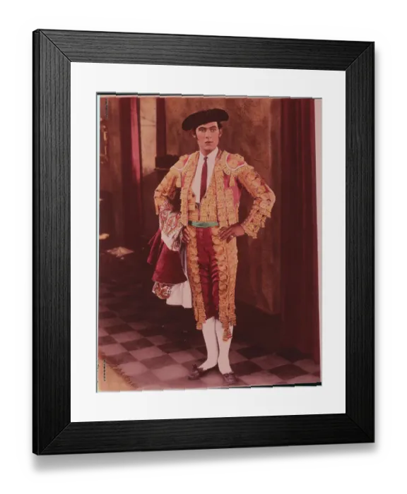 Framed Print : Rudolph Valentino in Toreador Costume