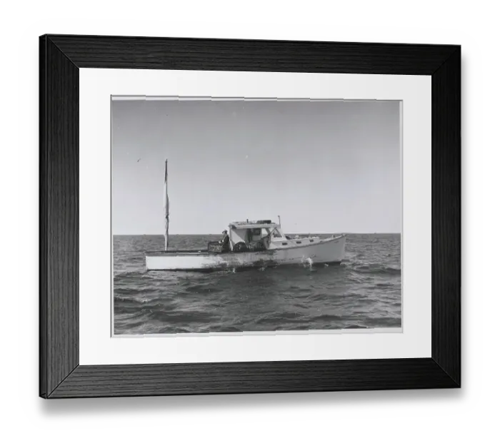 Framed Print : Boat Fisherman in Midst of the Waters