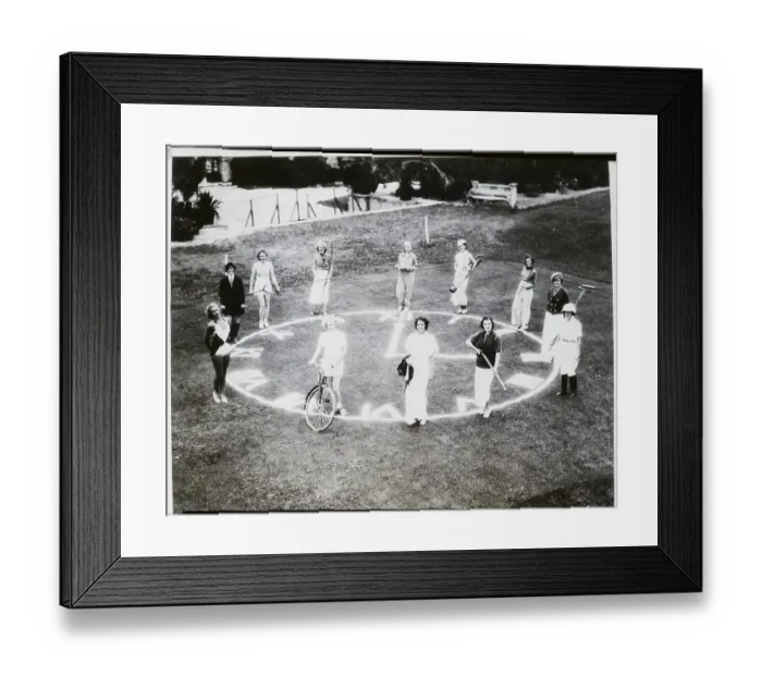 Framed Print : Women Around Clock Framed Print : Women Around Clock