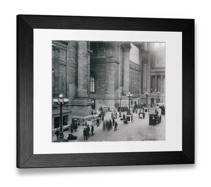 Framed Print : Interior View of Pennsylvania Station