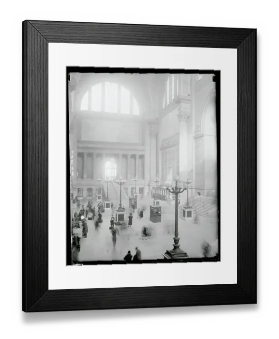 Framed Print : Interior View of Pennsylvania Station During Late Nineteen Twenties Framed Print : Interior View of Pennsylvania Station During Late Nineteen Twenties