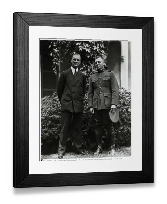 Framed Print : FDR and Kent Shuler