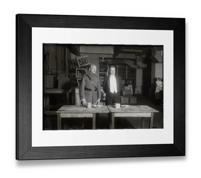 Framed Print : Herbert Hoover And General Pershing Framed Print : Herbert Hoover And General Pershing