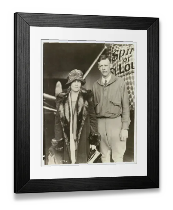 Framed Print : Charles Lindbergh Posing with Mother Framed Print : Charles Lindbergh Posing with Mother