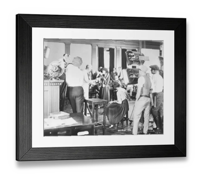 Framed Print : Filming a Hollywood Movie Framed Print : Filming a Hollywood Movie