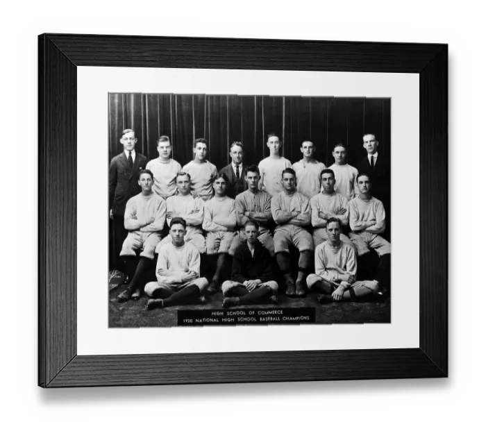 Framed Print : Classroom Portrait with Lou Gehrig Framed Print : Classroom Portrait with Lou Gehrig