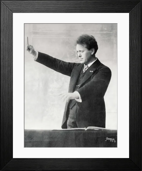 Framed Print : Orchestra Leader Willem Mengelberg Conducting Framed Print : Orchestra Leader Willem Mengelberg Conducting